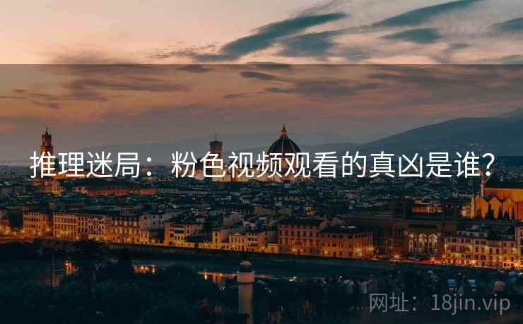 推理迷局：粉色视频观看的真凶是谁？